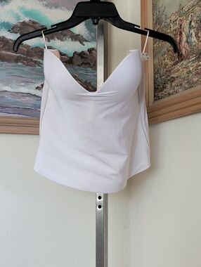 David's Bridal White Bustier